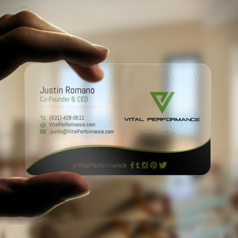 CARTÃO DE VISITA PVC TRANSLÚCIDO 0,50MM - 10 UNID CARTÃO DE VISITA PVC TRANSLÚCIDO 0,50MM - 10 UNID