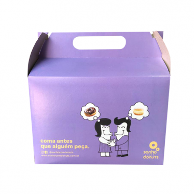 EMBALAGEM DONUTS 2 UNID  21x7x10,5 - 1000 UNID EMBALAGEM DONUTS 2 UNID  21x7x10,5 - 1000 UNID