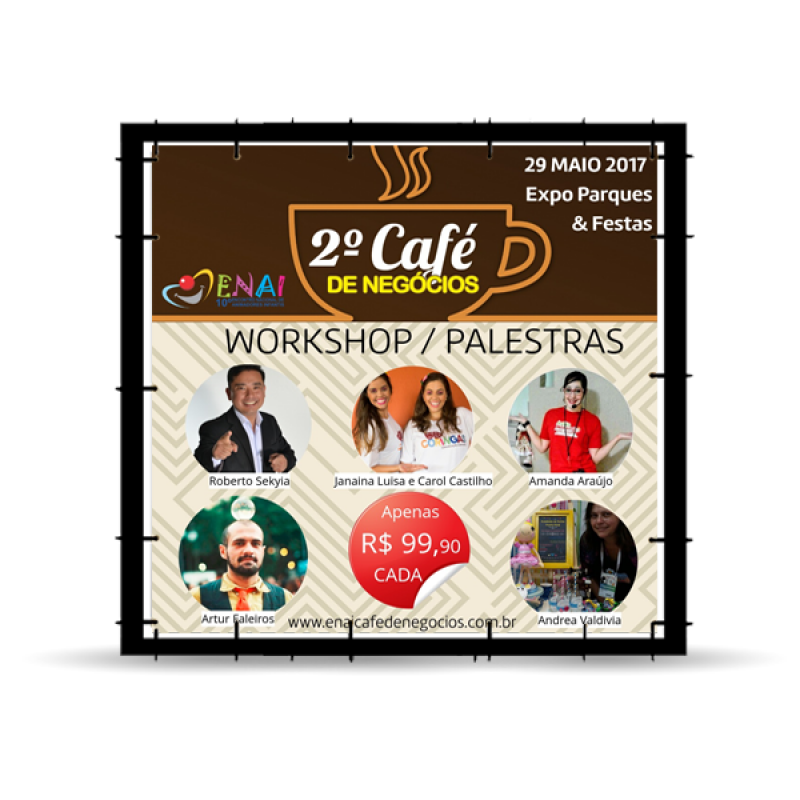 PAINEL EM LONA ILHÓS 300X200CM - 1 UNID PAINEL EM LONA ILHÓS 300X200CM - 1 UNID