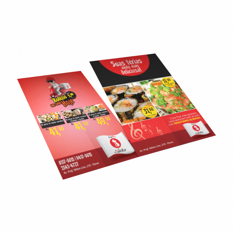 PANFLETO PERSONALIZADO - 15x21CM - FRENTE E VERSO - 10 UNID PANFLETO PERSONALIZADO - 15x21CM - FRENTE E VERSO - 10 UNID
