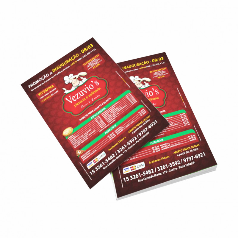 PANFLETO PERSONALIZADO - 10x15CM - FRENTE E VERSO - 10 UNID PANFLETO PERSONALIZADO - 10x15CM - FRENTE E VERSO - 10 UNID