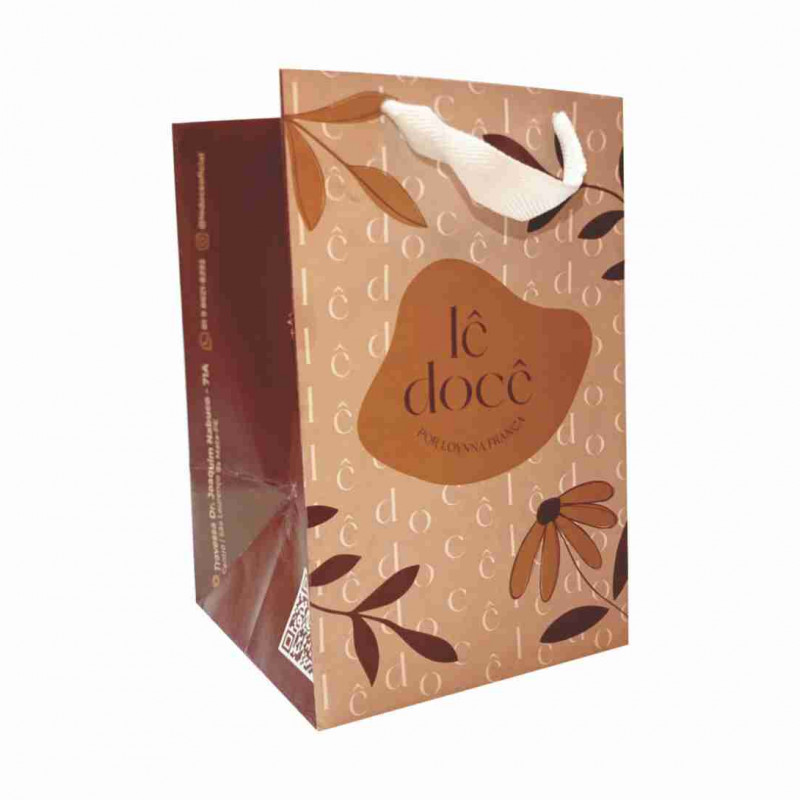 SACOLA COM LAMINAÇÃO BRILHO - 500 UNID SACOLA COM LAMINAÇÃO BRILHO - 500 UNID